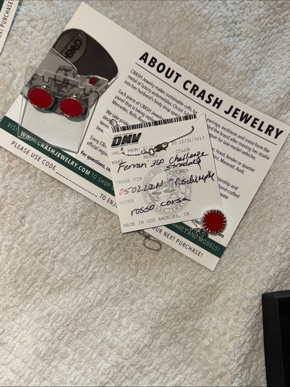 Crash jewelry